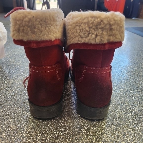 Women's ronsports  suede red winter bootie - Picture 5 of 7